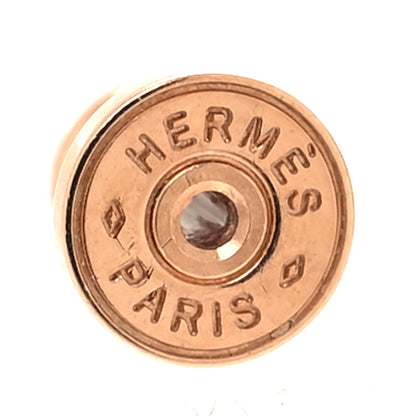 Hermes Rose Gold Swift O'Kelly Earrings Craie 4 of 7