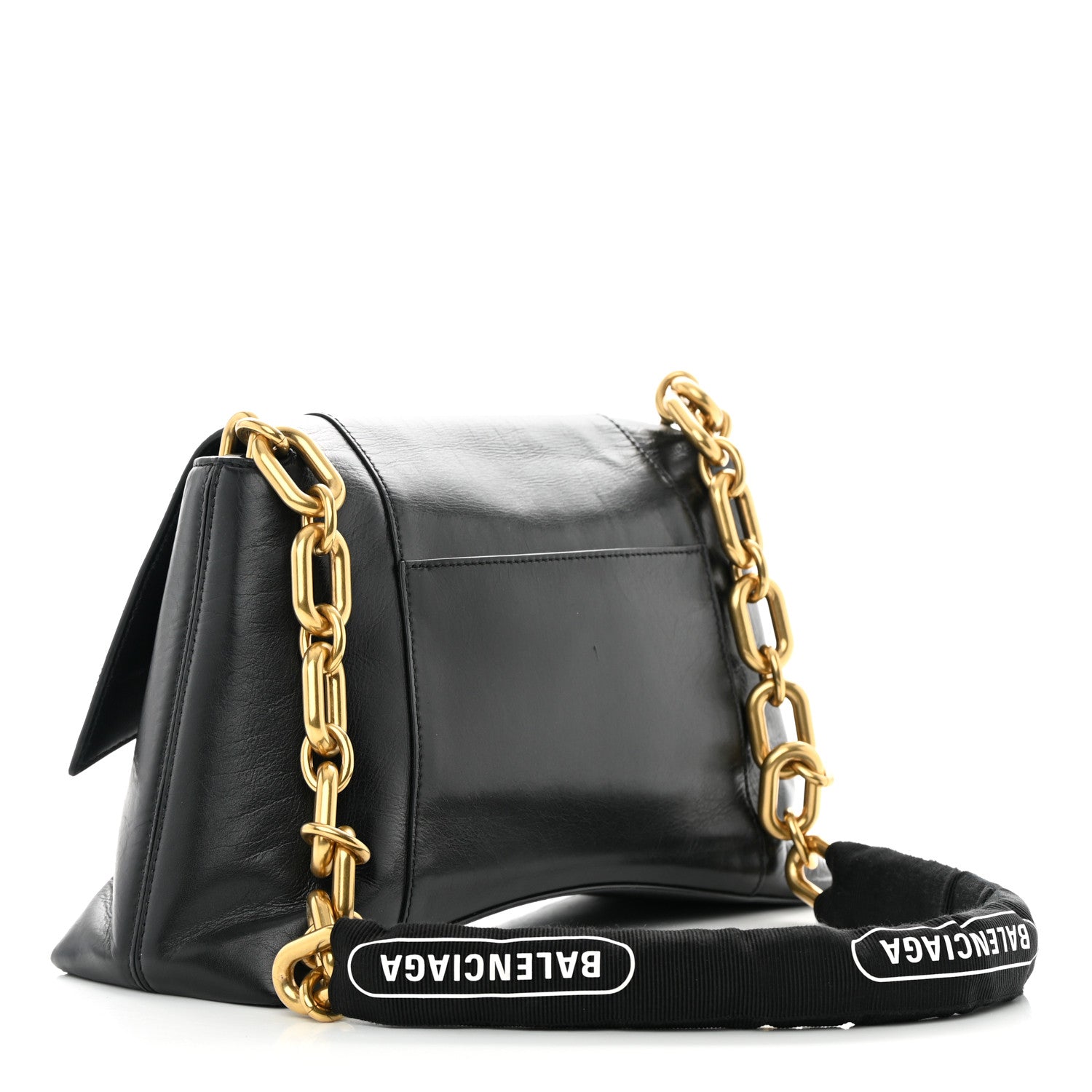 Balenciaga Paper Calfskin S Downtown Chain Shoulder Bag Black 3 of 13