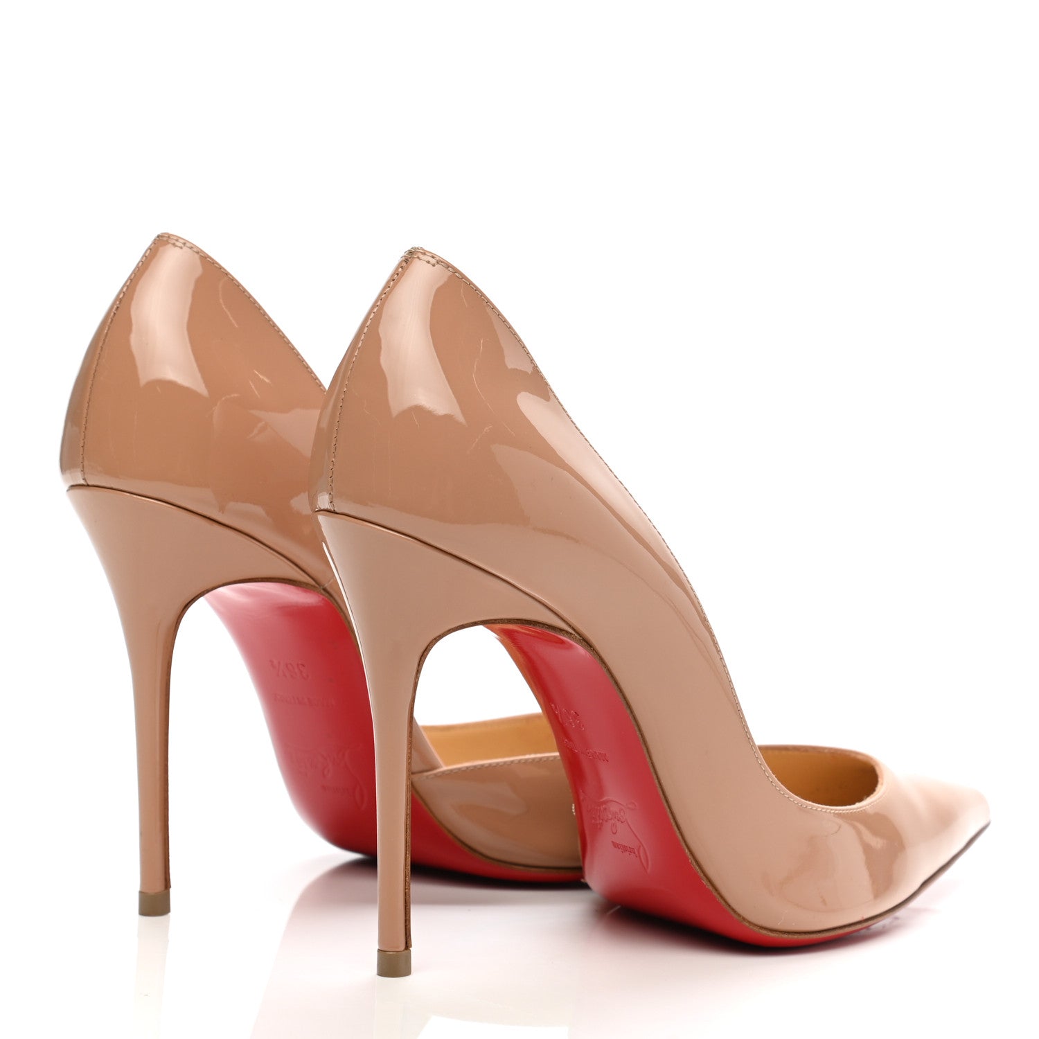 Christian Louboutin Patent Iriza 100 Pumps 36.5 Nude 4 of 10