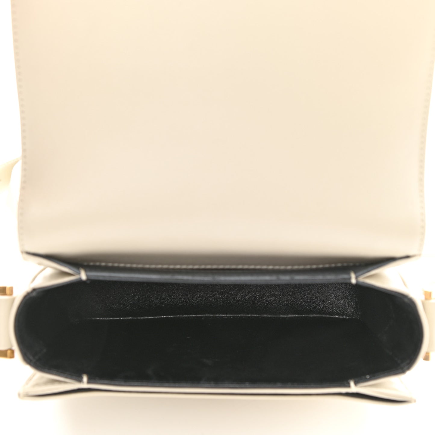 Calfskin Le 61 Shoulder Bag White
