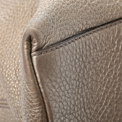 Gucci Metallic Pebbled Calfskin Medium Soho Chain Shoulder Bag Golden Beige 16 of 16