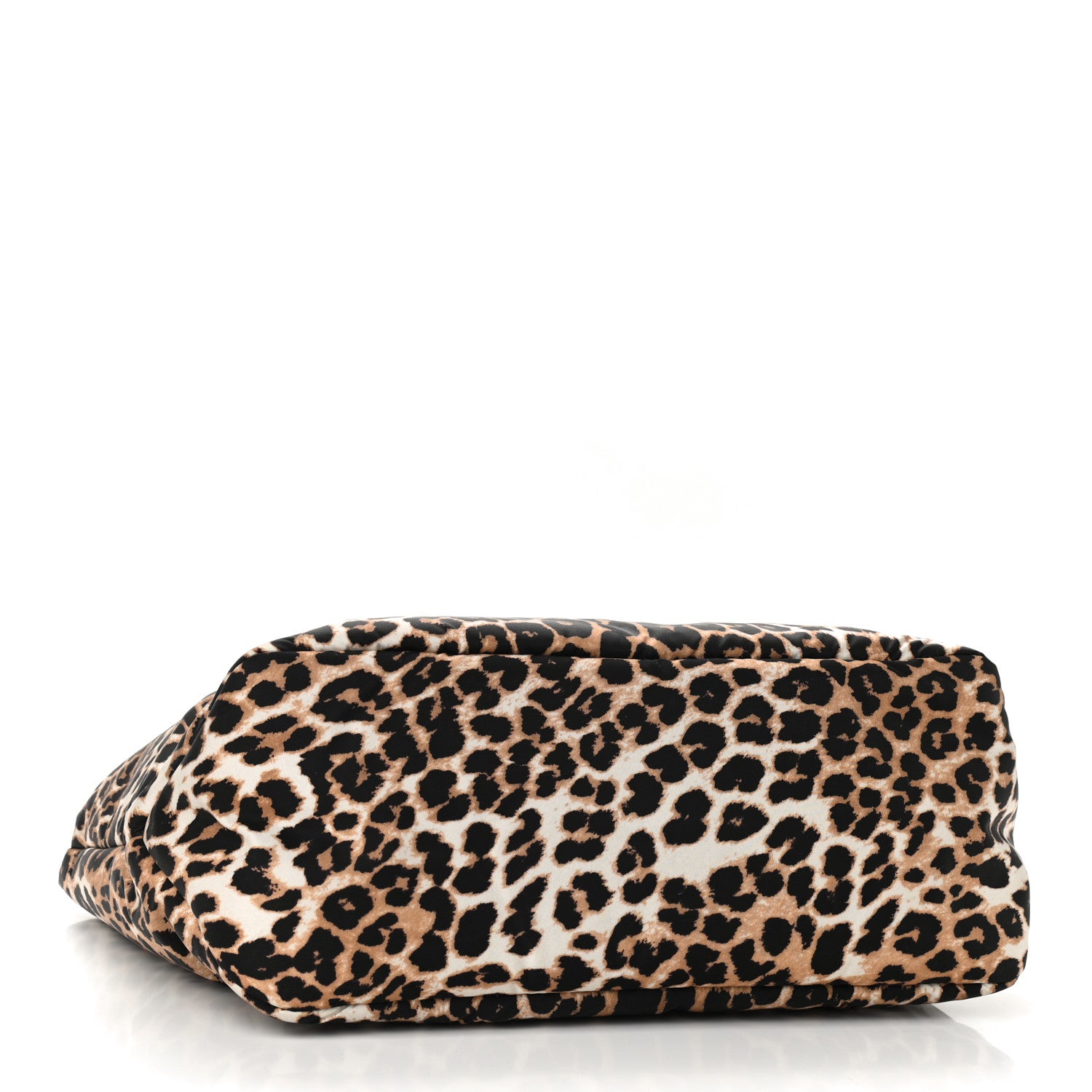 Prada Tessuto Nylon Leopard Print Shopping Tote Avorio 4 of 9