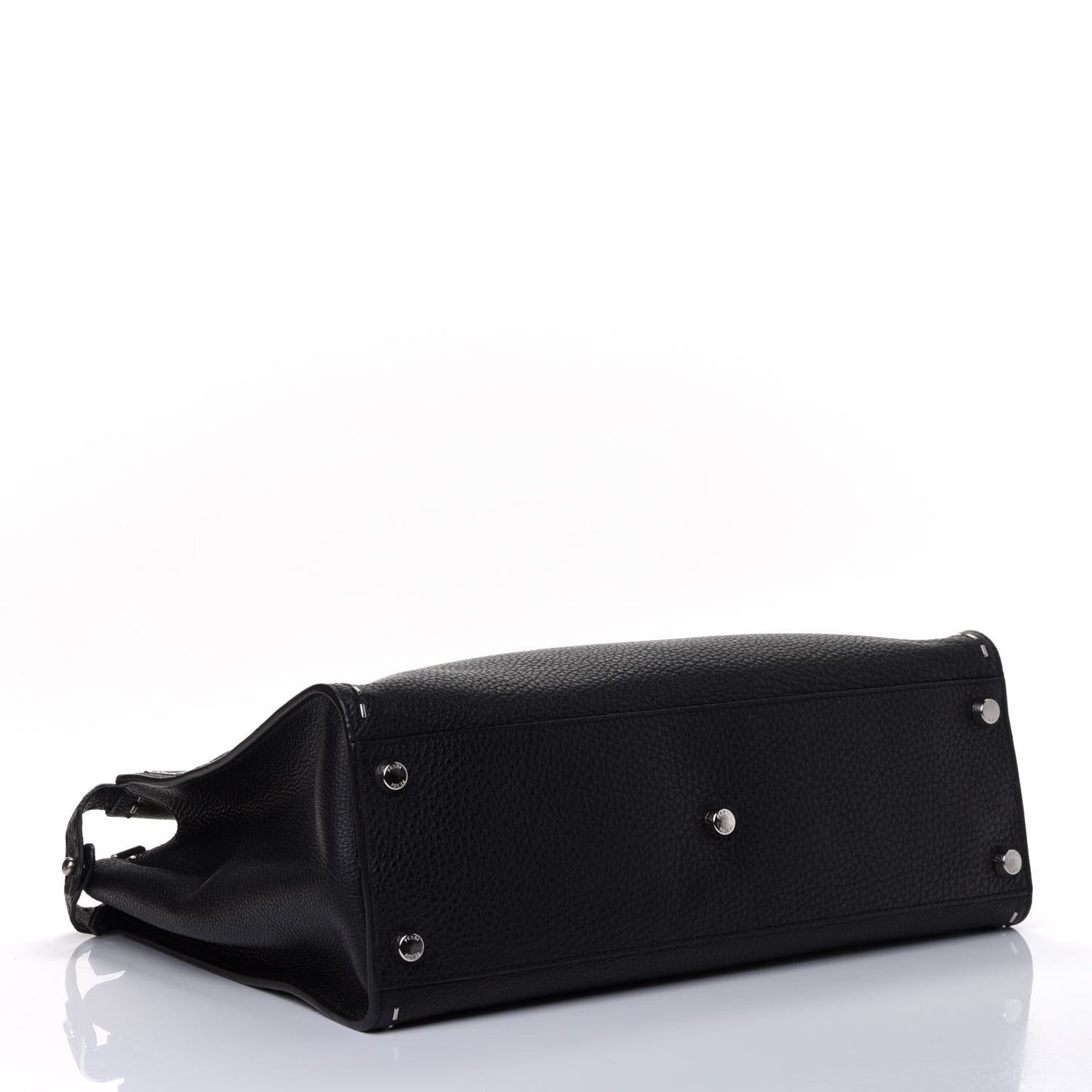 Cuoio Romano Selleria Metal Stitch Large Mens Peekaboo Iconic Essential Satchel Black