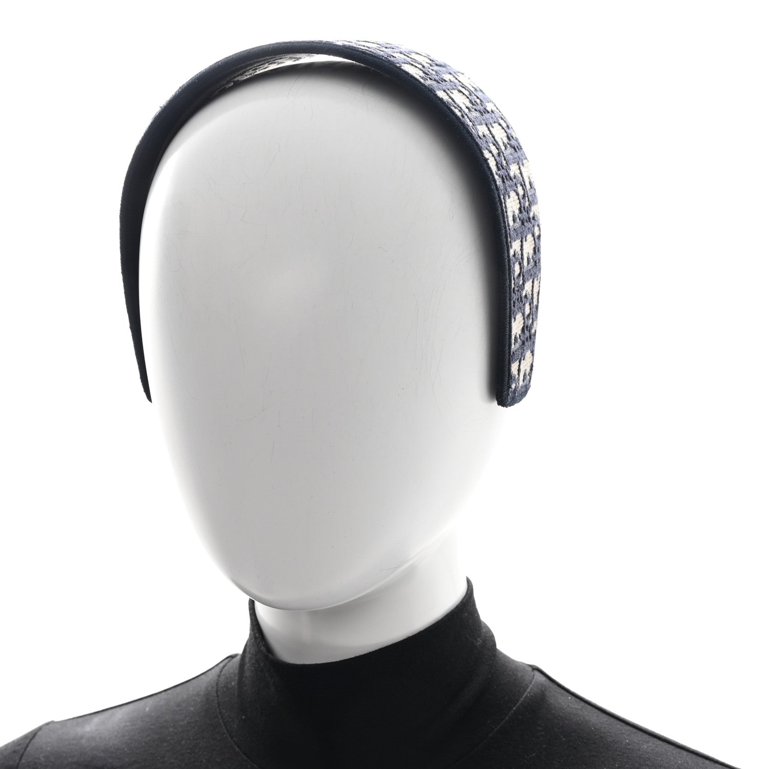 Christian Dior Oblique Headband Blue 2 of 5