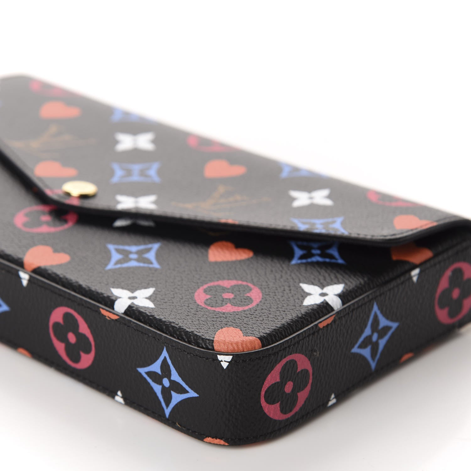 Louis Vuitton Game On Felicie Chain Wallet Black 7 of 11
