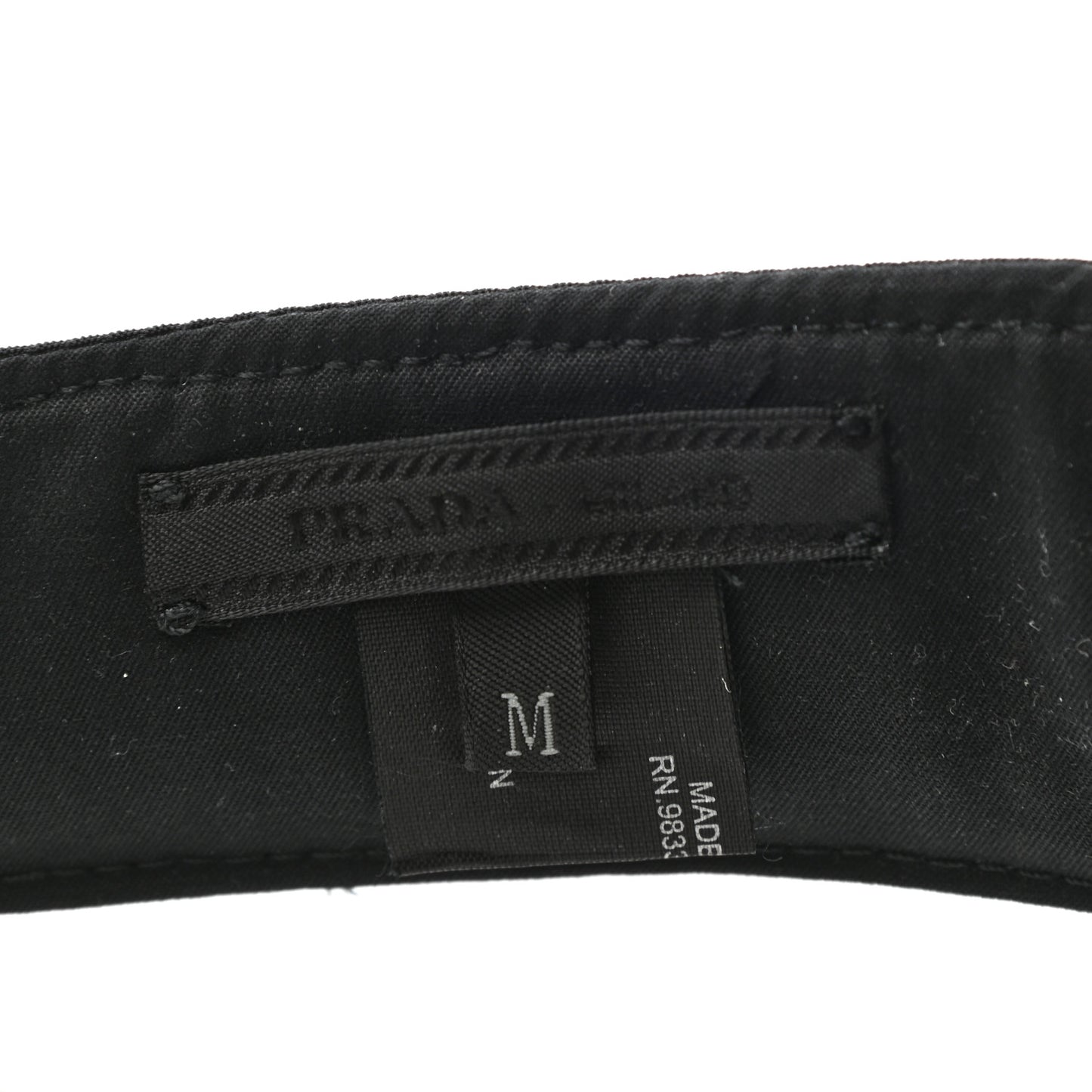 Nylon Metal Triangle Logo Visor M Black