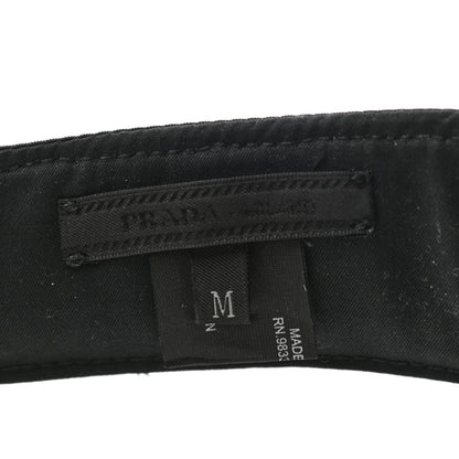 Prada Nylon Metal Triangle Logo Visor M Black 8 of 8