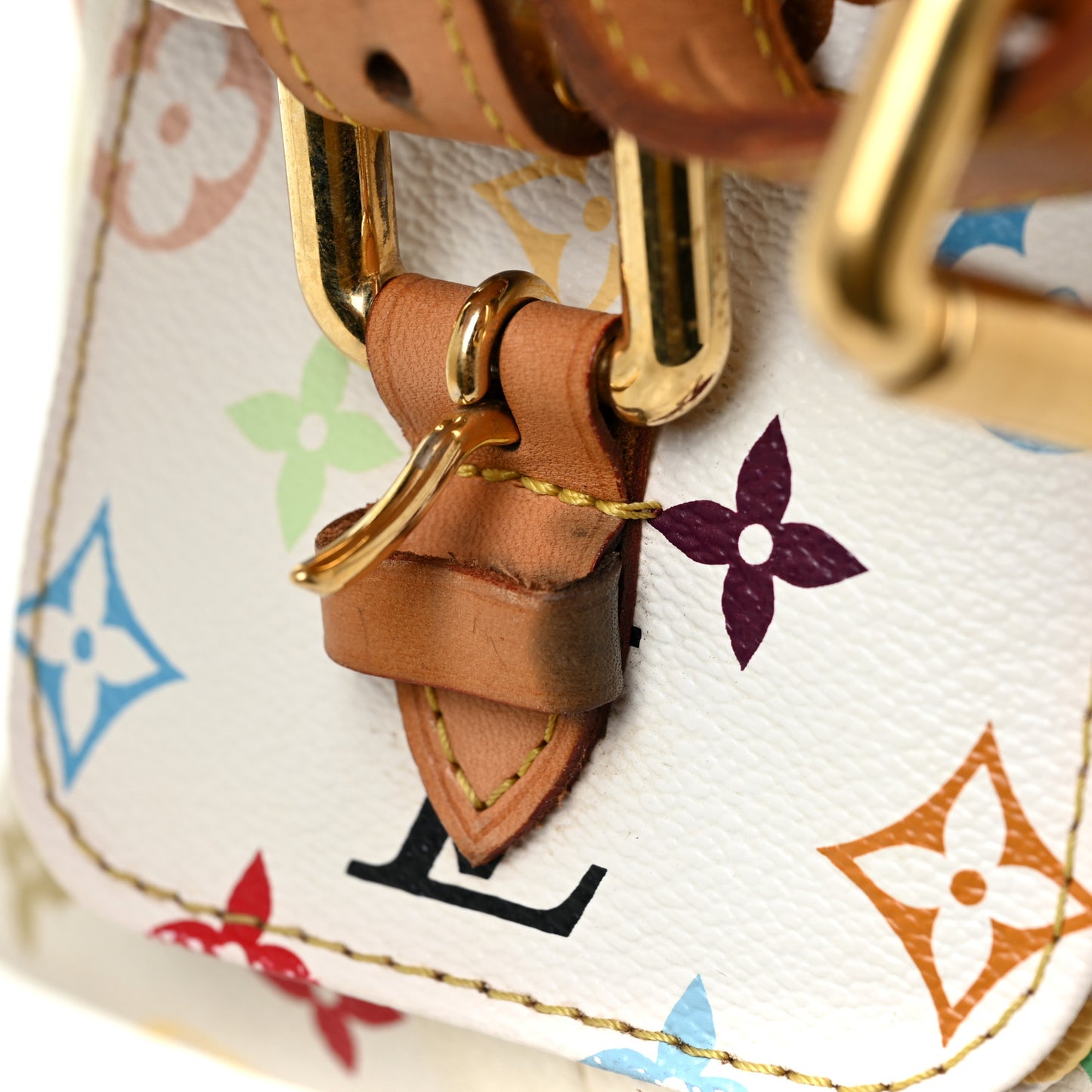 Monogram Multicolor Petit Noe White