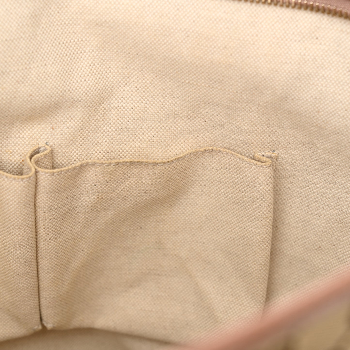 Monogram Medium Bree Zippered Tote Beige Dark Cipria