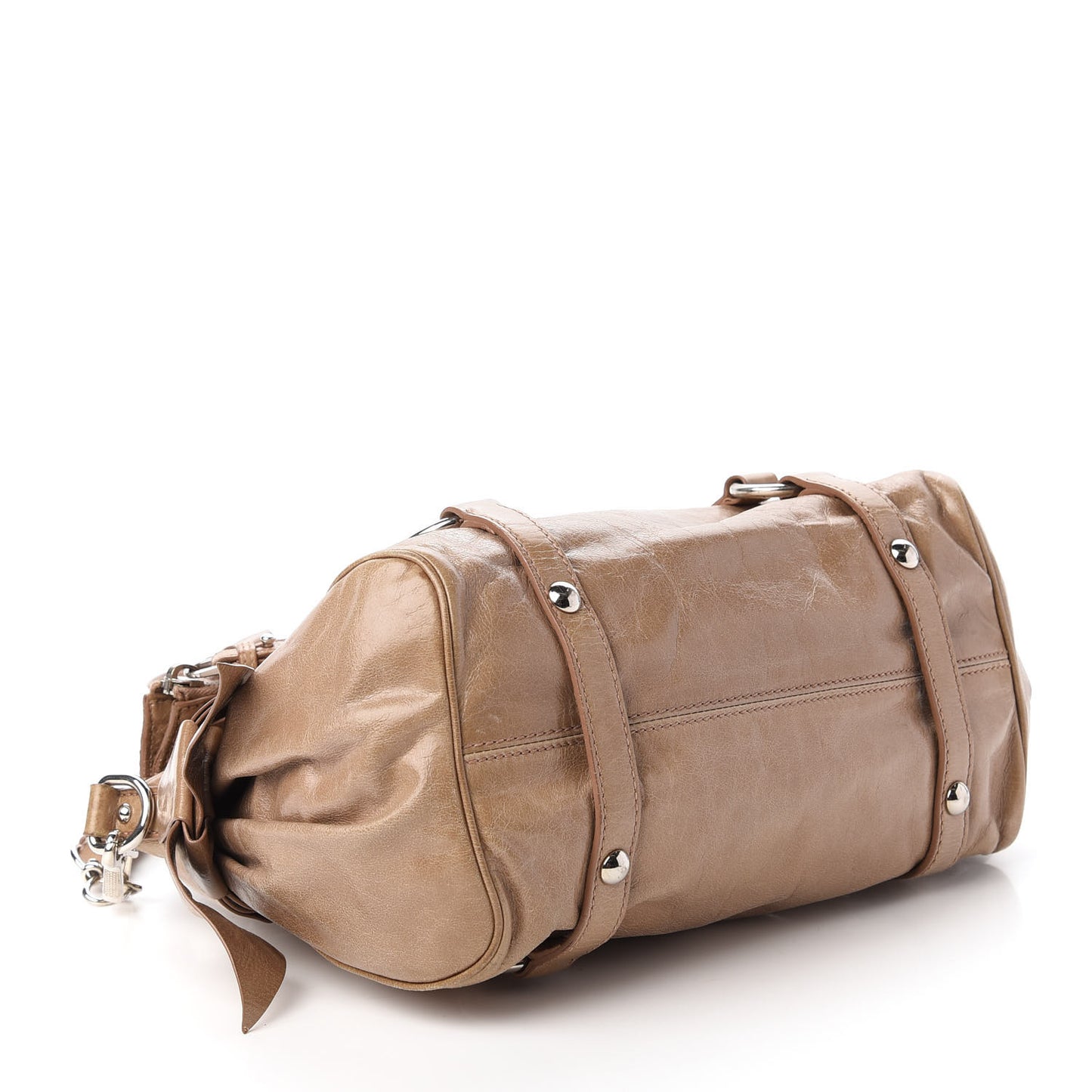 Vitello Lux Mini Bow Bag Cammeo