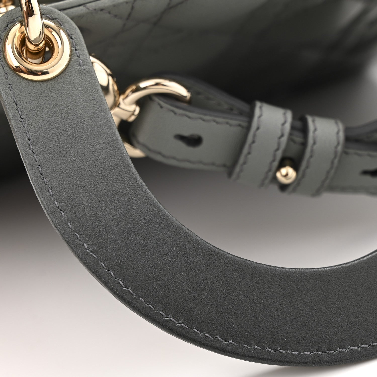 Christian Dior Lambskin Cannage Gradient Small My ABCDior Lady Dior Grey 11 of 12