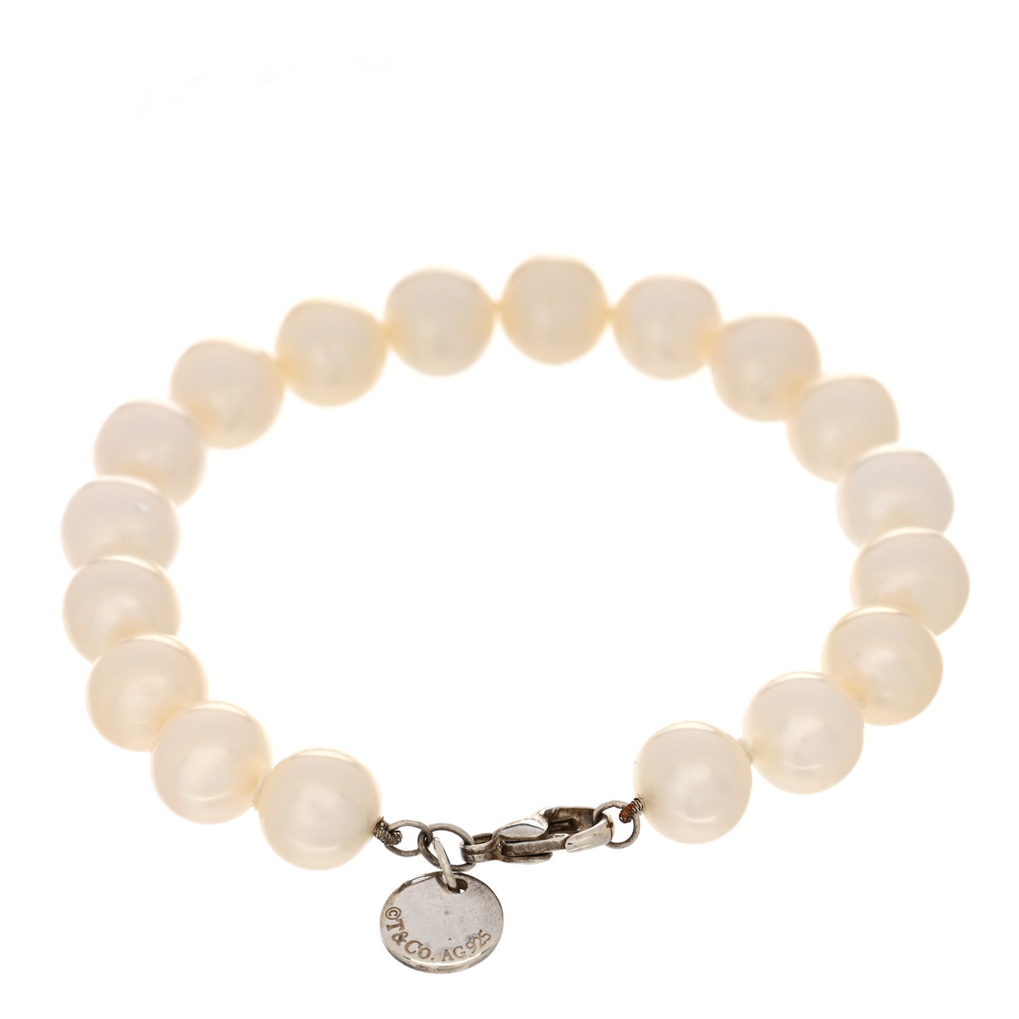 Sterling Silver Pearl 9-9.5mm Ziegfeld Bracelet