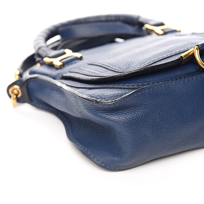 Chloe Calfskin Baby Marcie Satchel Royal Navy 8 of 12