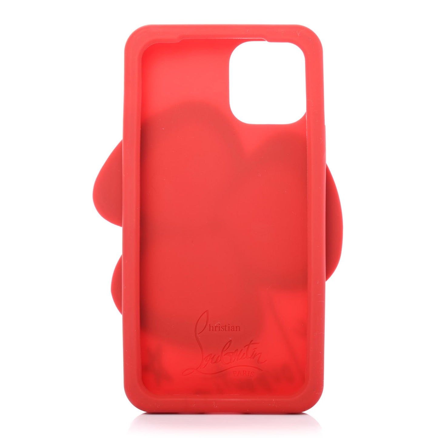 Rubber Pensee iPhone 11 Case Black Red