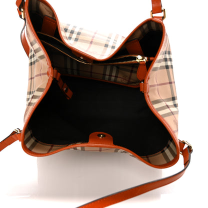 Burberry Haymarket Check Small Canterbury Tote Orange 5 of 11