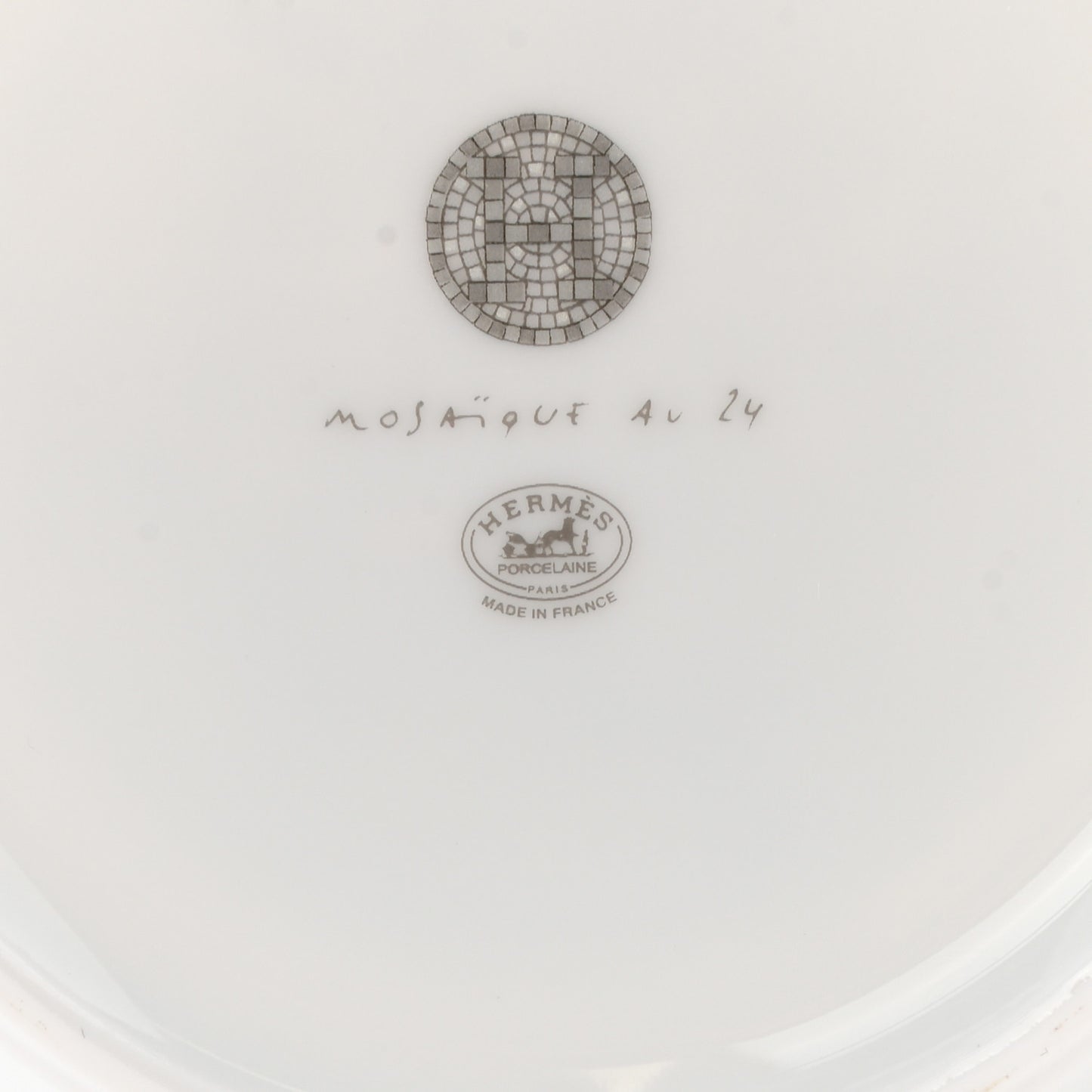 Porcelain Mosaique Au 24 Breakfast Cup And Saucer Set Of 2 Platine