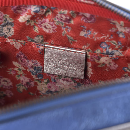 Gucci Laminated Nappa Trapuntata Small Zumi Shoulder Bag Rosso Marine Argento 8 of 10