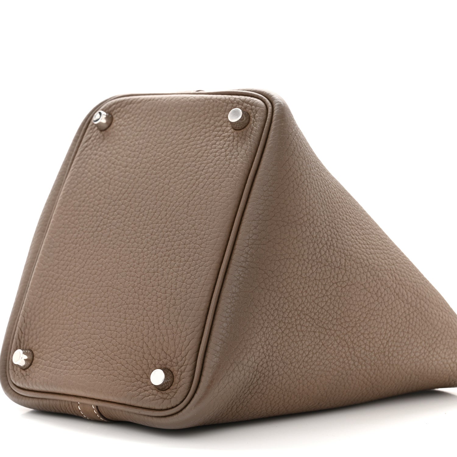 Hermes Taurillon Clemence Picotin Lock 18 PM Etoupe 10 of 11