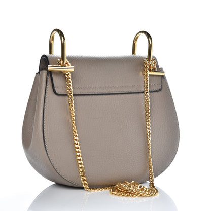 Chloe Grained Lambskin Mini Drew Shoulder Bag Motty Grey 3 of 6