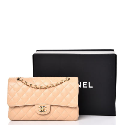 Chanel Caviar Quilted Medium Double Flap Beige Clair 8 of 8