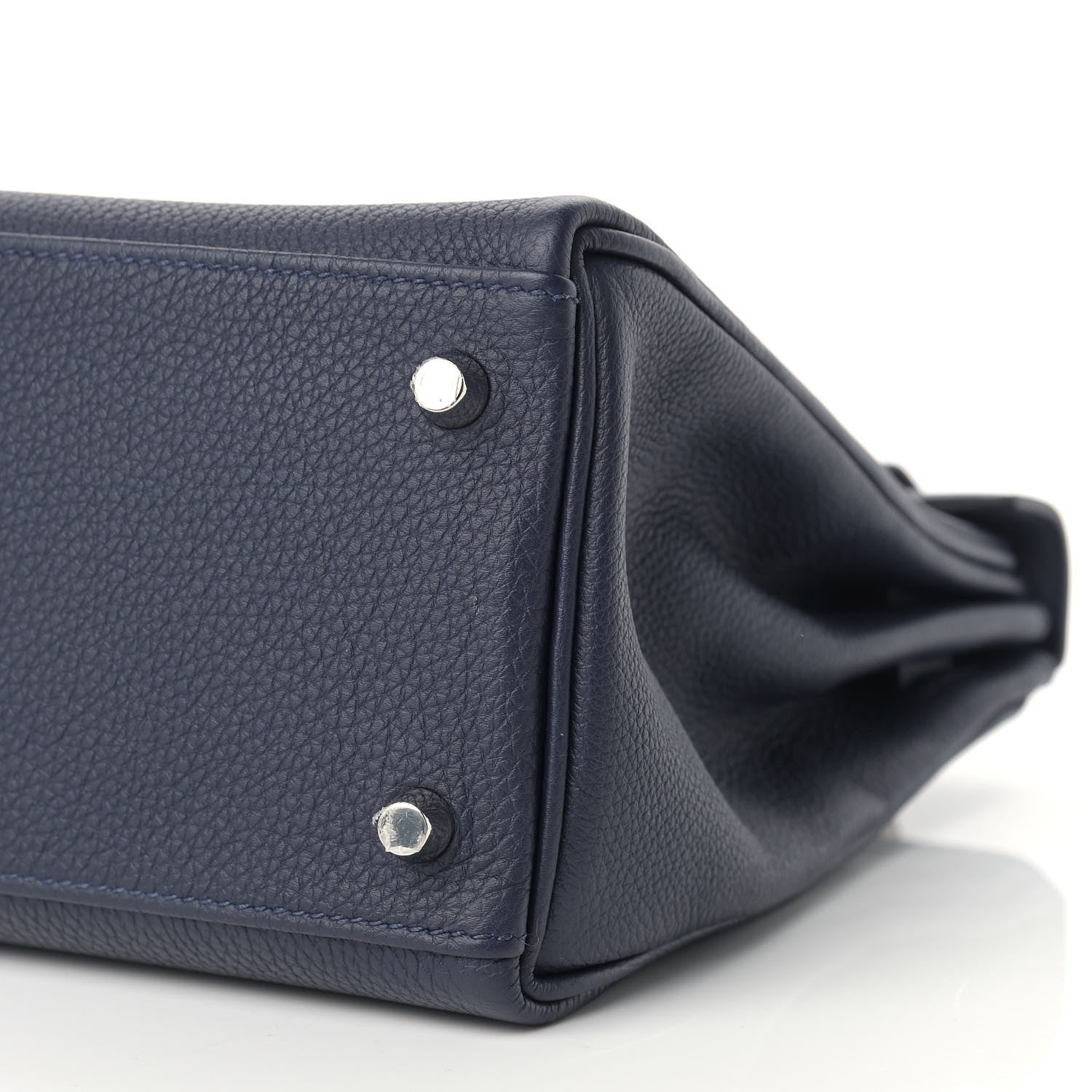 Hermes Togo Matte Alligator Kelly Retourne Touch 28 Bleu Nuit Bleu Marine 9 of 10