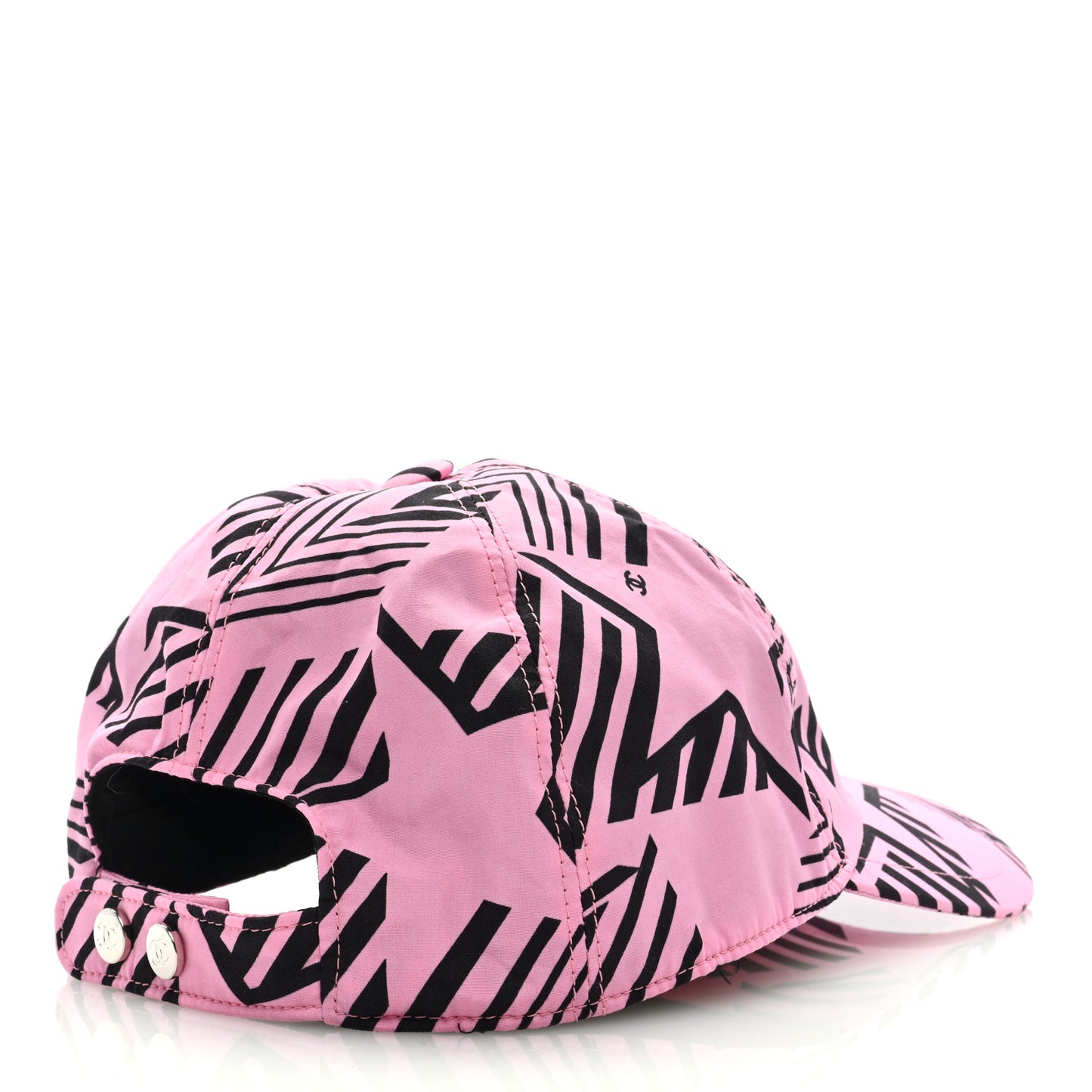 Cotton Sequin CC Cap Hat Black Pink