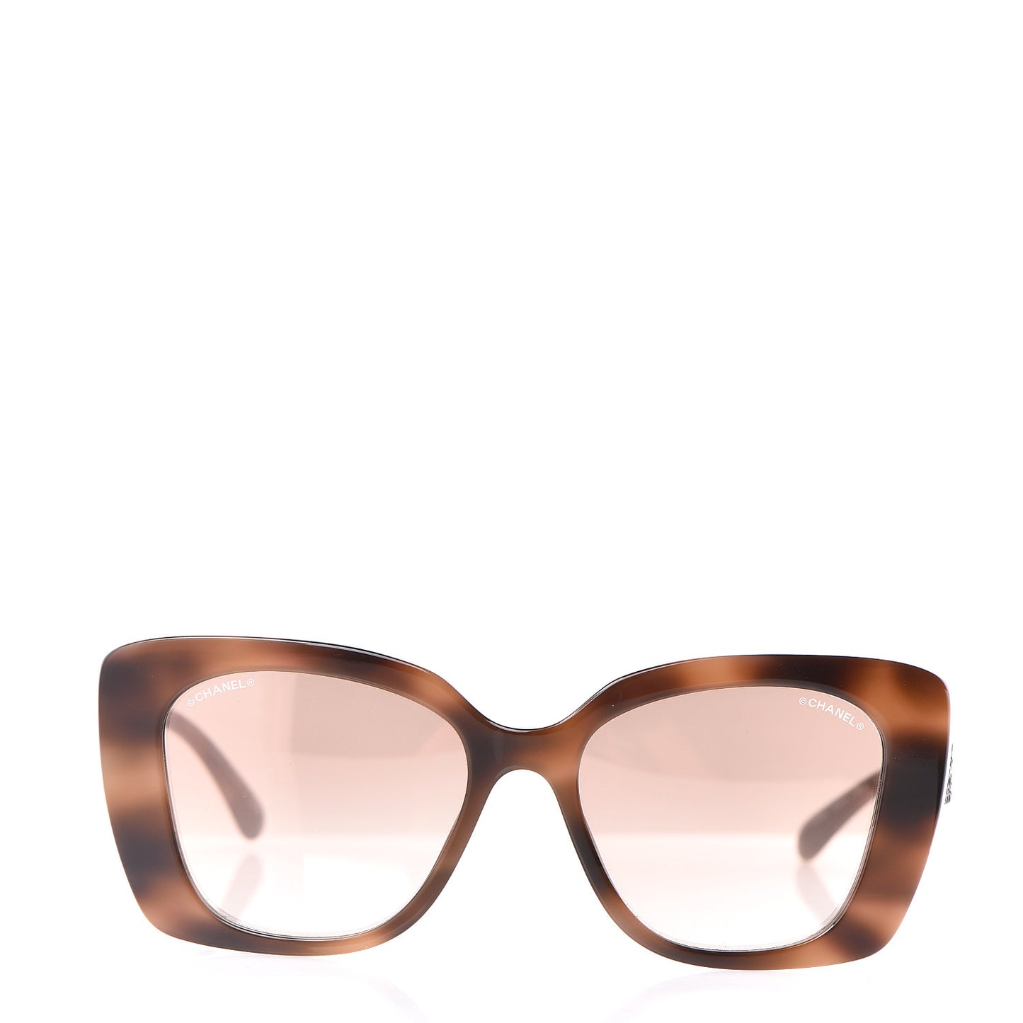 Acetate Strass Square Sunglasses 5422 Tortoise
