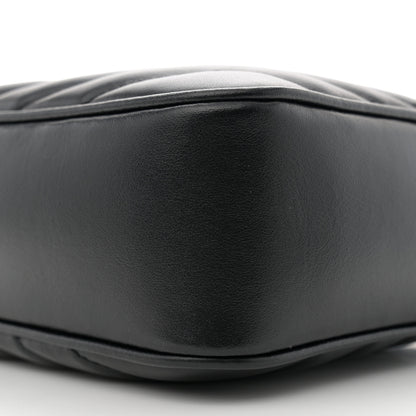 Saint Laurent Calfskin Matelasse Monogram Monochrome Lou Camera Bag Black 10 of 11