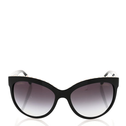 Chanel Freshwater Cultured Pearl Butterfly Sunglasses 6040-H Black 2 of 9