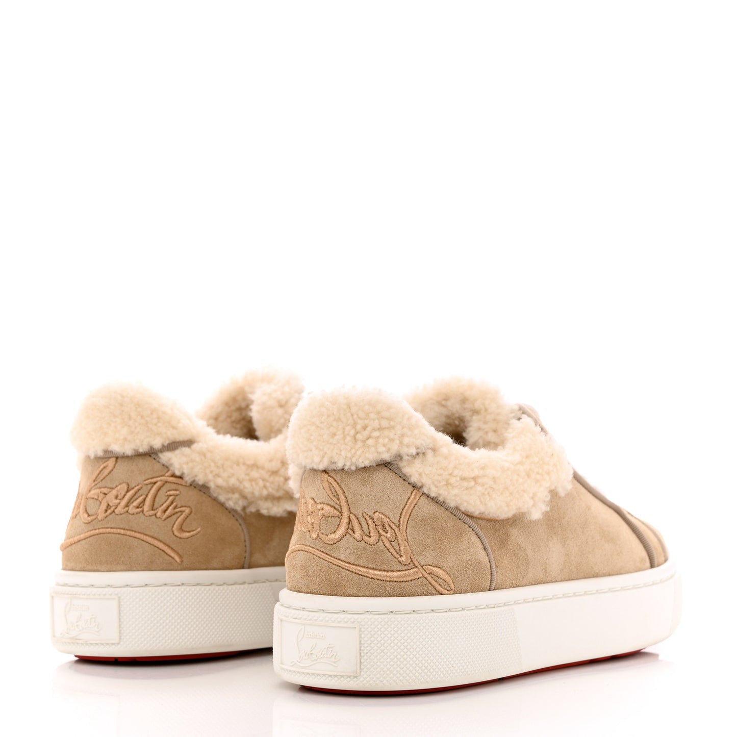 Suede Shearling Fun Vierissima Flat Sneakers 38 Atlas