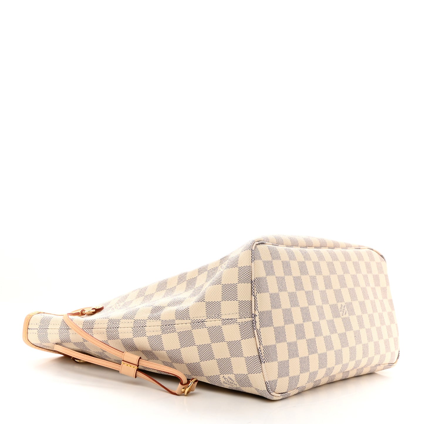 LOUIS VUITTON Damier Azur Neo Neverfull MM Rose Ballerine