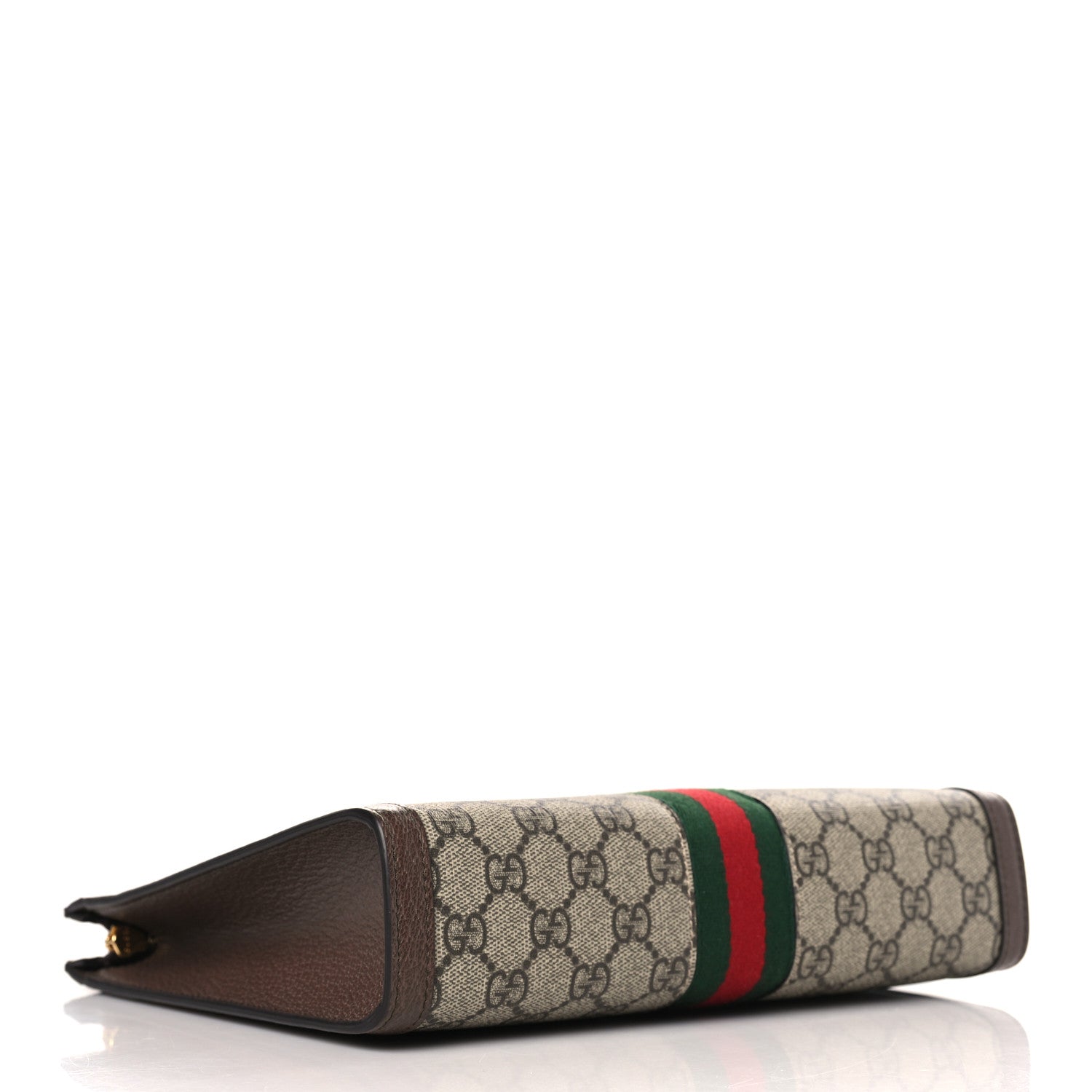 Gucci GG Supreme Monogram Web Ophidia Pouch Brown 4 of 9