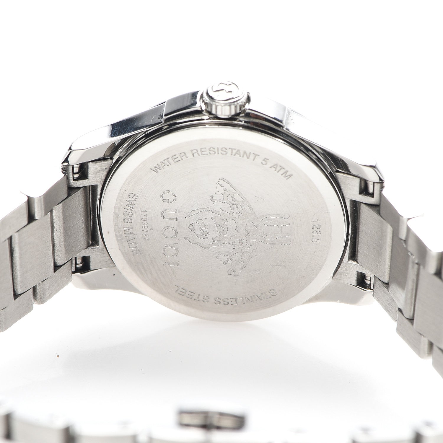 Gucci Stainless Steel 27mm G-Timeless Charm Quartz Watch 5 of 7