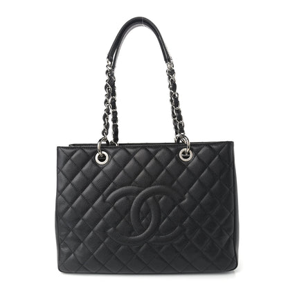 Chanel Caviar Quilted Grand Shopping Tote GST Black 1 of 11