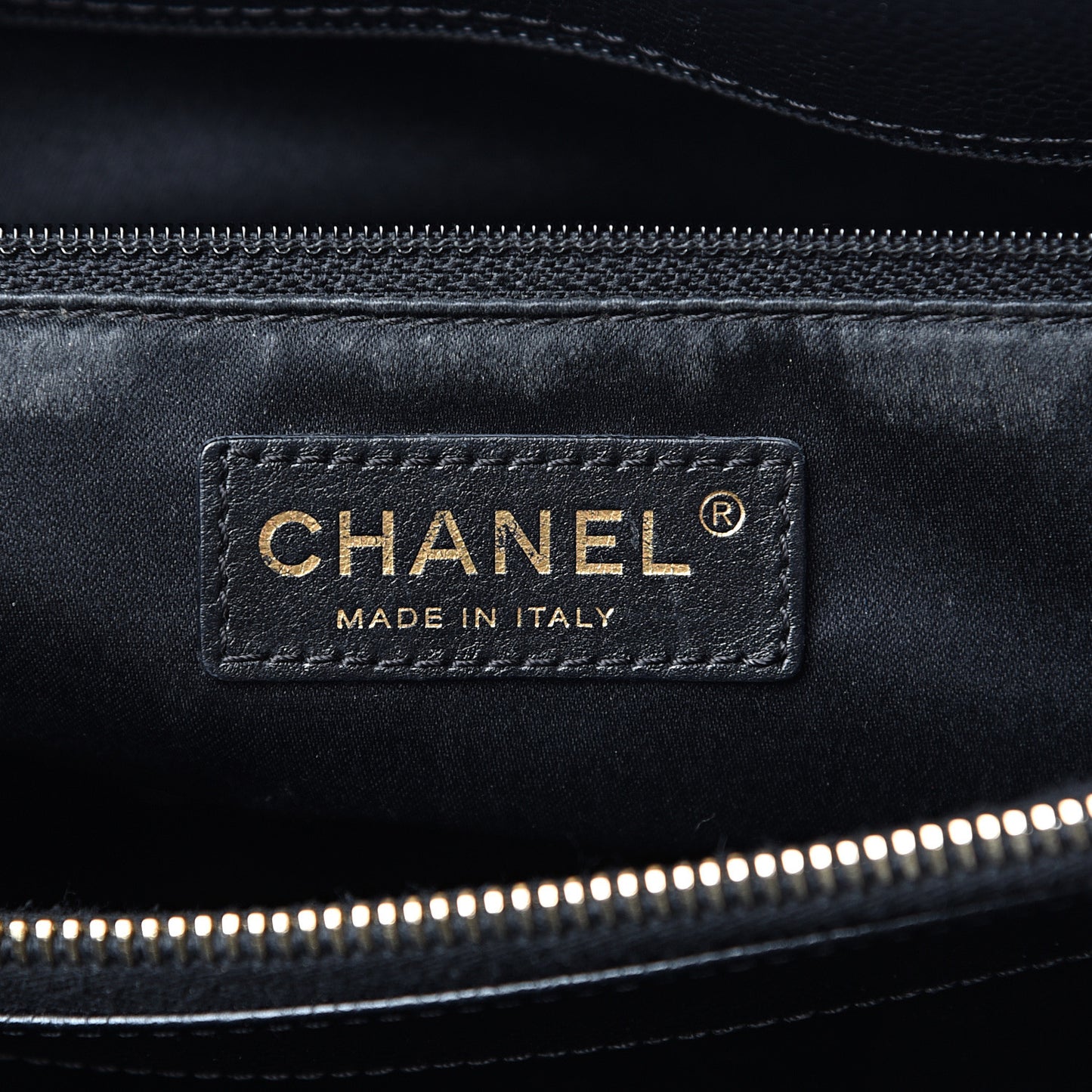 Caviar Quilted Grand Shopping Tote GST Black