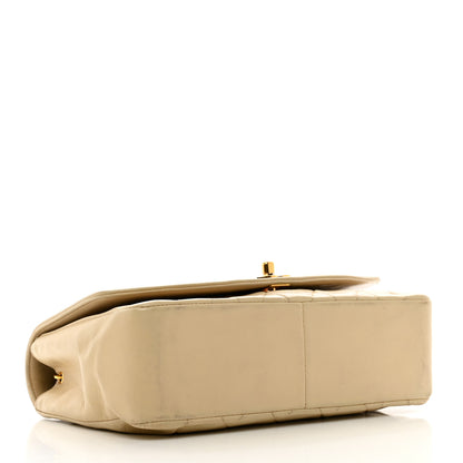 Chanel Lambskin Quilted Medium Single Flap Beige 4 of 14