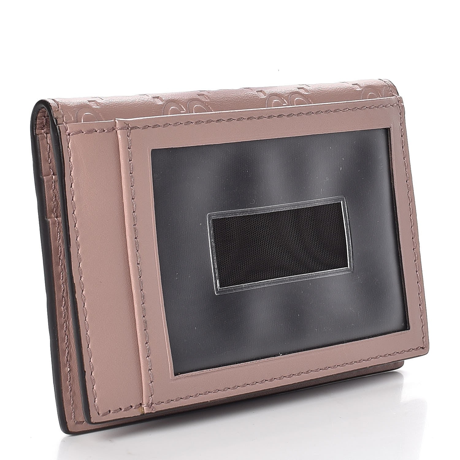Gucci Guccissima Bow Train Pass Case Soft Pink 11 of 16