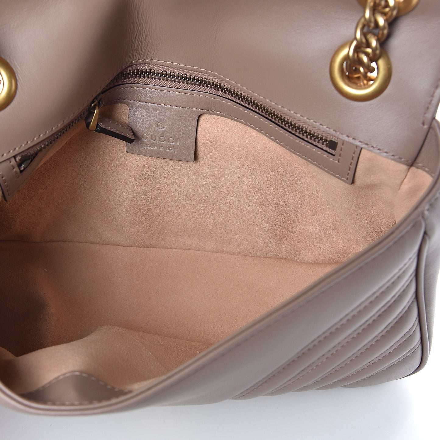 Calfskin Matelasse Small GG Marmont Shoulder Bag Porcelain Rose