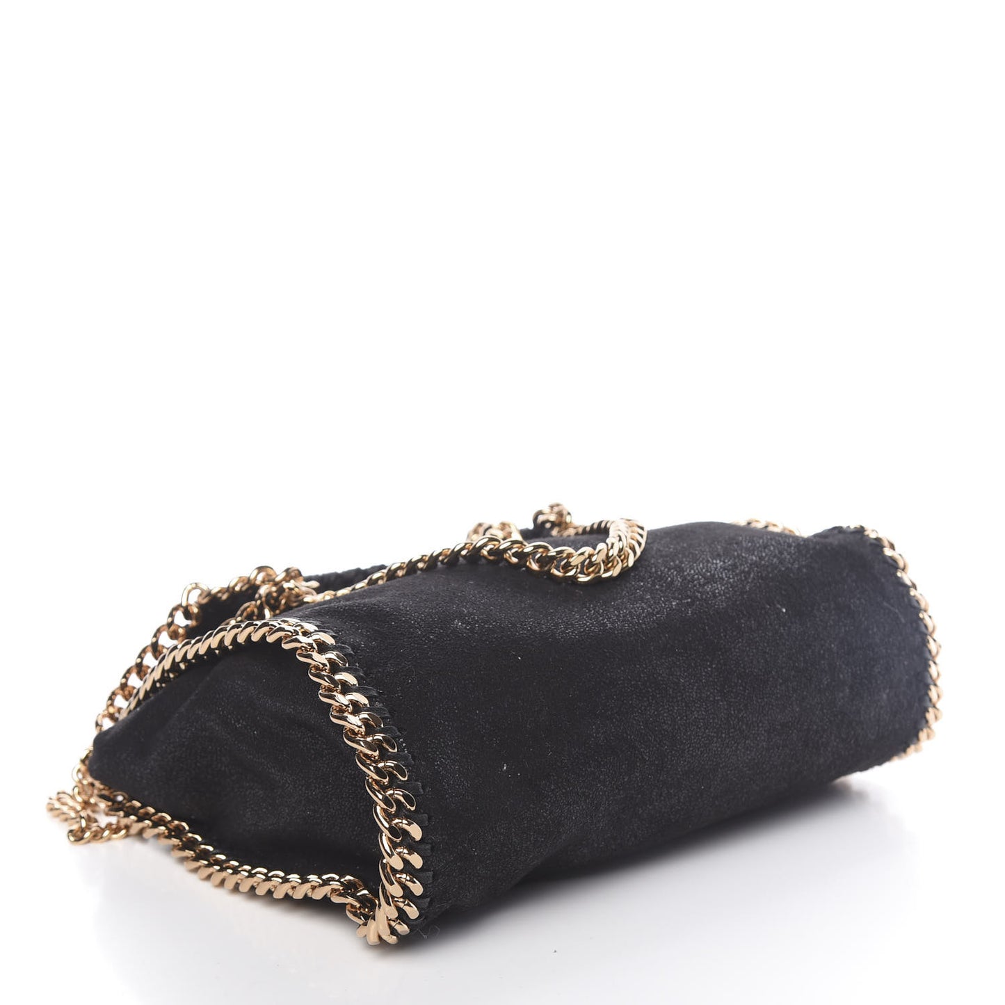 Shaggy Deer Mini Falabella Shoulder Bag Black