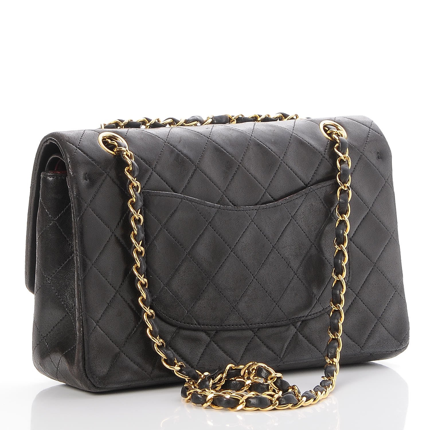 Chanel Lambskin Quilted Double Flap Black 4 of 9