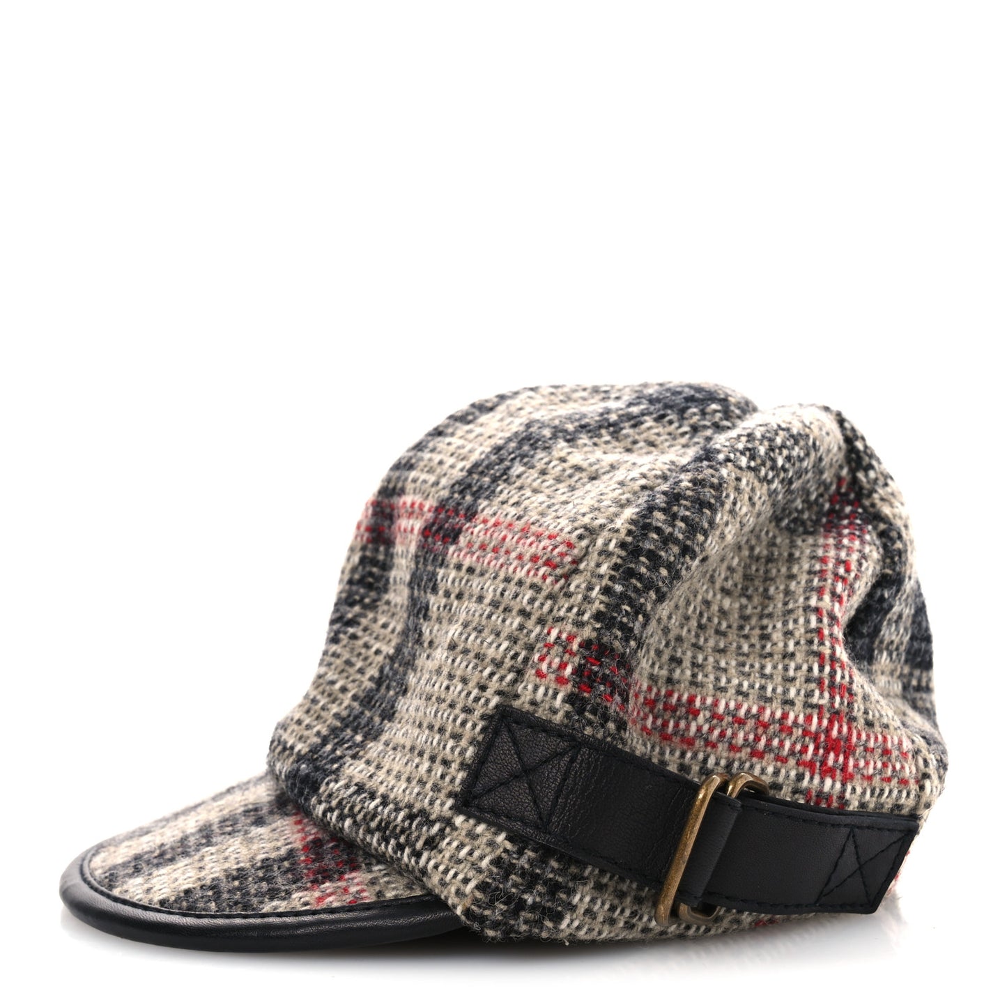 Wool Check Cap S