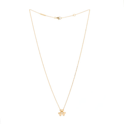 Van Cleef & Arpels 18K Yellow Gold Diamond Mini Frivole Pendant Necklace 2 of 6