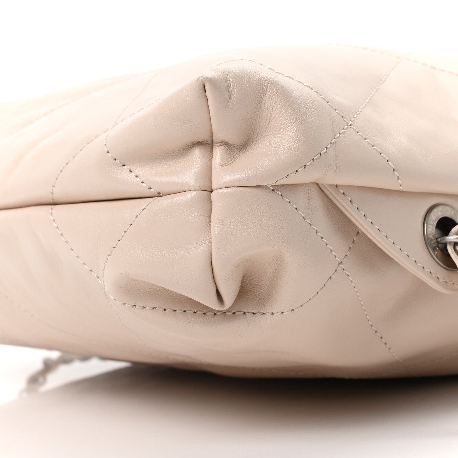 Chanel Shiny Calfskin Quilted Chanel 22 Backpack Beige 10 of 10