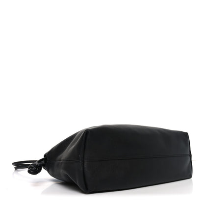 Loewe Mellow Nappa Medium Donut Chain Flamenco Knot Clutch  Black 4 of 10