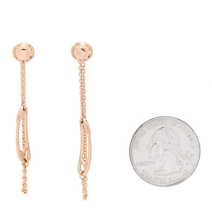 Hermes 18K Rose Gold TPM Chaine D'Ancre Punk Earrings 2 of 4