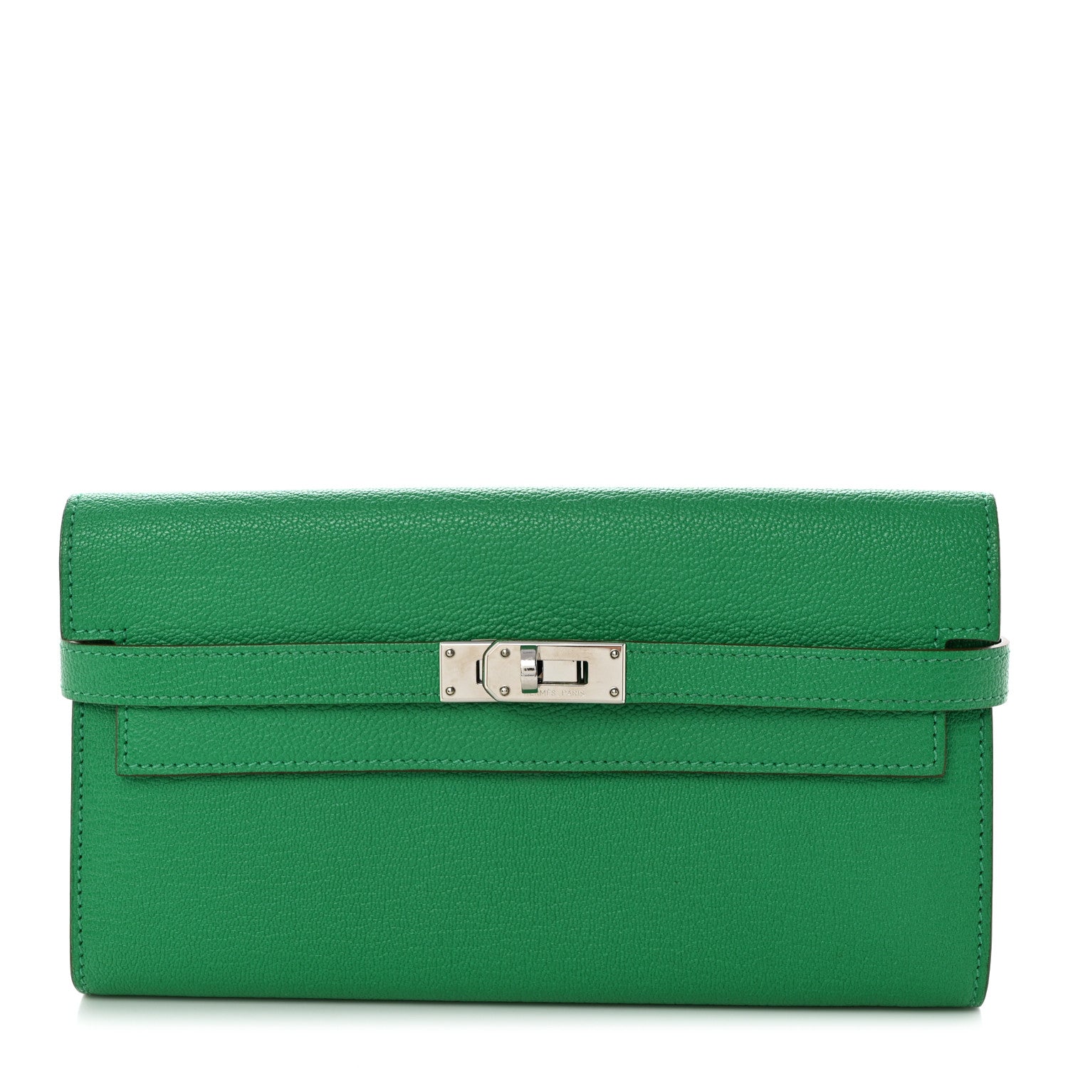 Hermes Chevre Mysore Kelly Longue Wallet Bambou 1 of 9