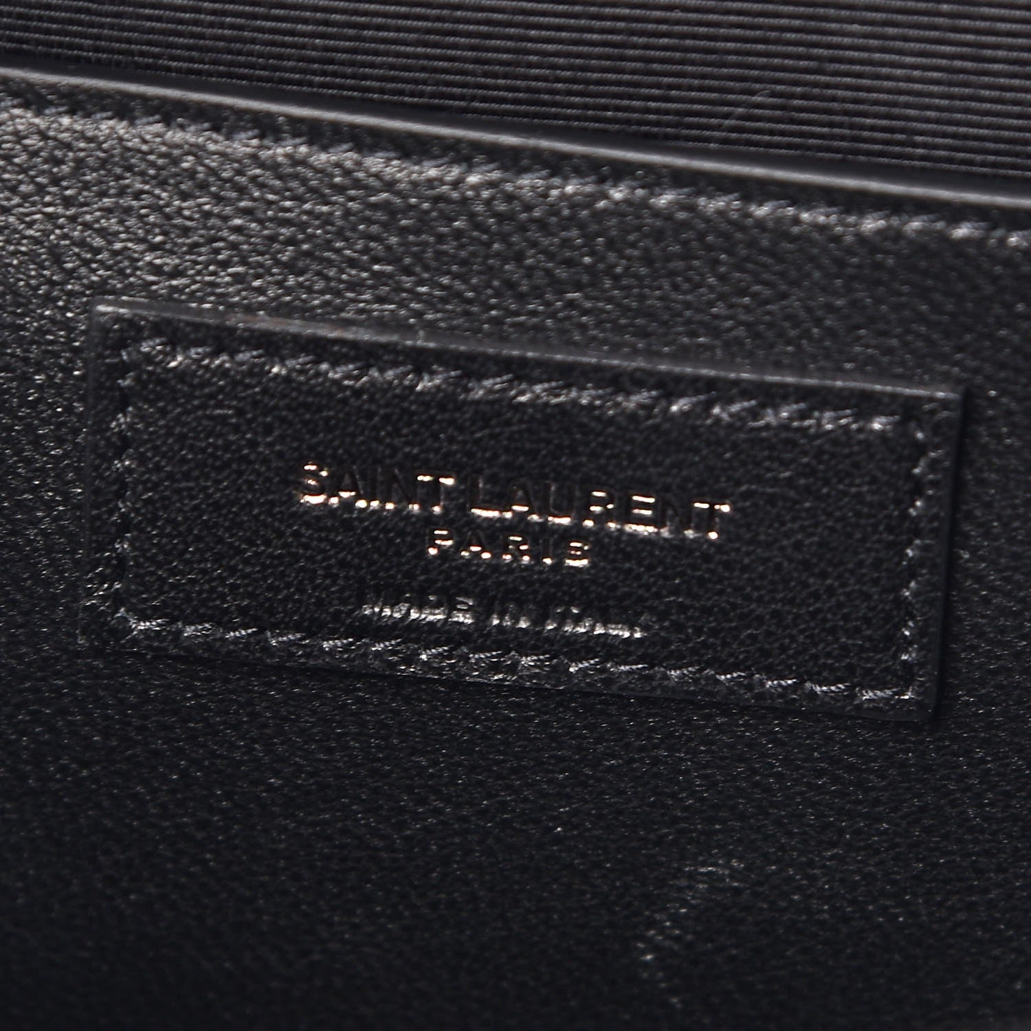 Saint Laurent Grain De Poudre Textured Mixed Matelasse Triquilt Medium Monogram Satchel Black 7 of 7