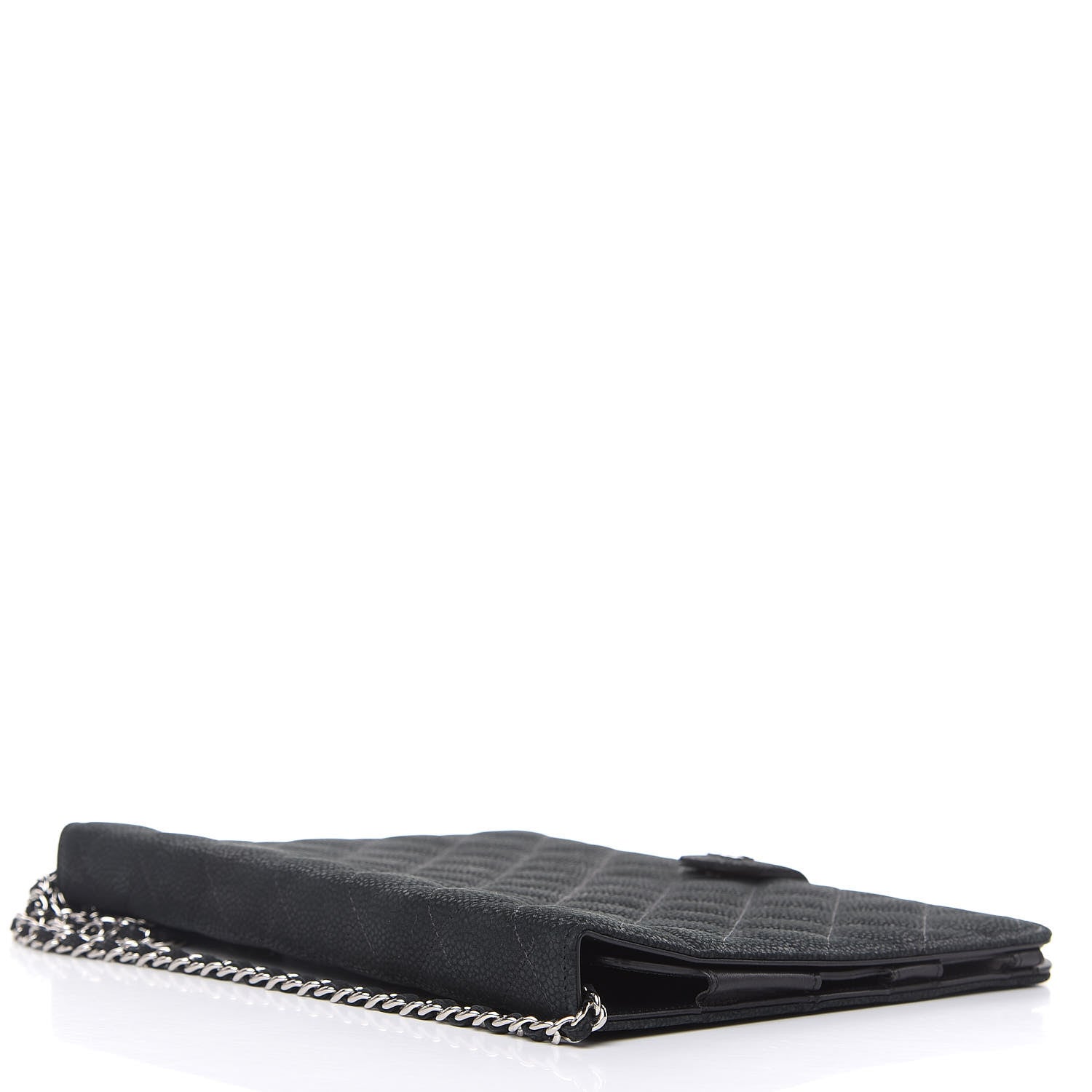 Chanel Iridescent Caviar Quilted Crossbody iPad Holder Black 5 of 11