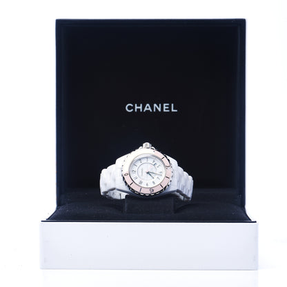 Chanel Stainless Steel Ceramic 33mm J12 Quartz Watch Pink 7 of 7