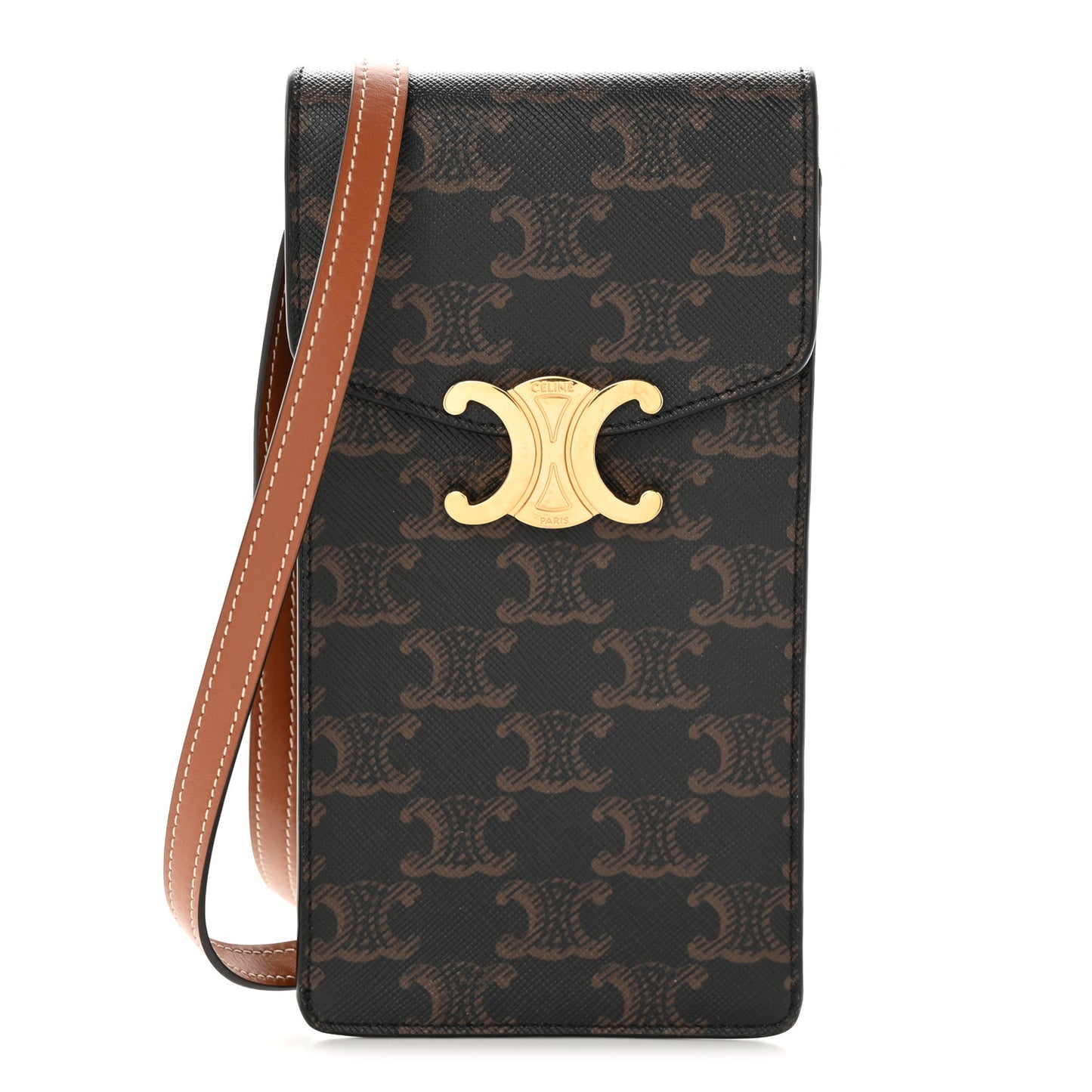 Triomphe Canvas Phone Pouch